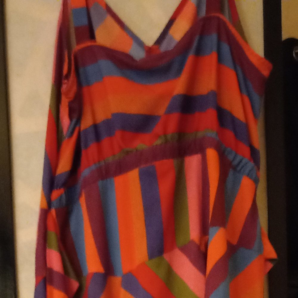 Womens XL A New Day Chevron Printed Vintage Dress